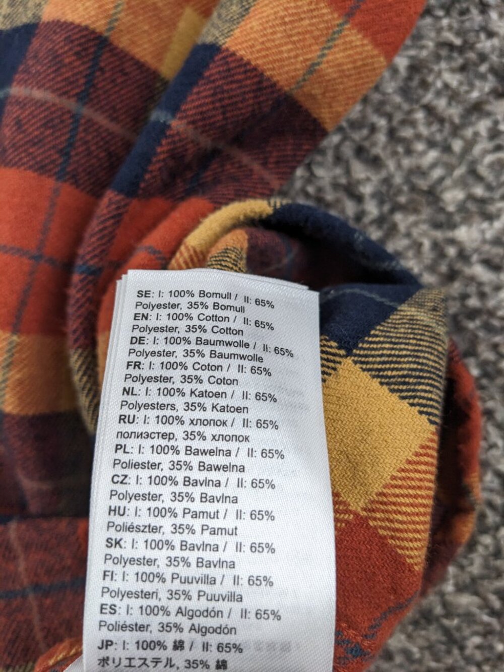 Fjallraven Shirt Singi Heavy Flannel L/S Button Up Mulitcolor Plaid Mens XL - Picture 7 of 12